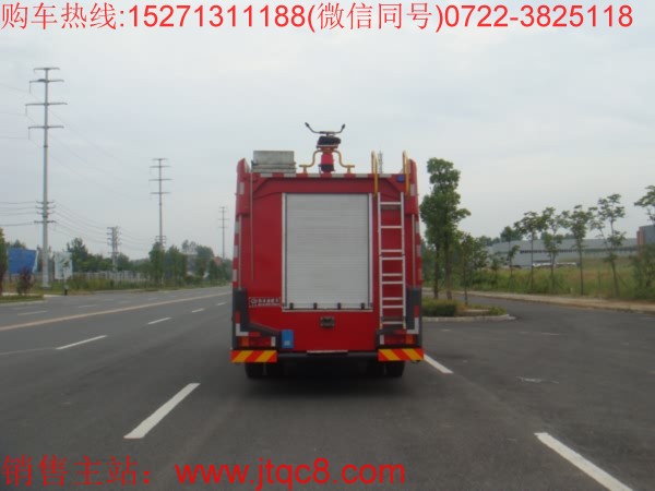 國五重汽6噸水罐消防車(國五)|重汽豪沃單橋水罐消防車|武警消防專用水罐滅火車價格廠家