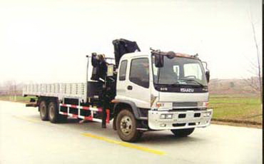 慶鈴雙橋隨車起重運輸車