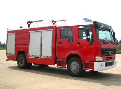 重汽豪濼單橋干粉消防車(chē)
